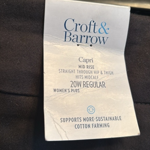 Croft & Barrow Black Formal Bottoms - Picture 2 of 2